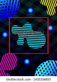 Abstract geometric color background, with line pattern, Vector Eps10.
