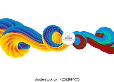 Abstract geometric color background motion swirling fluid wave flow