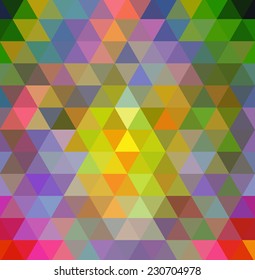 Abstract geometric color background with triangle