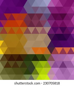 Abstract geometric color background with triangle