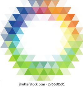 Fondo geométrico Abstractas del color con el triángulo