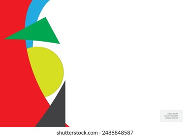 Abstract geometric color background. Vector graphics