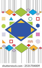 Abstrato design de cor geométrica para banner ou folheto