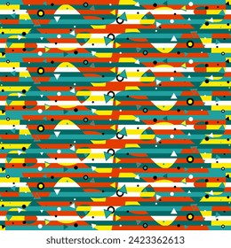 Abstract geometric color and dots shape design. can be utilized for a variety of purpose. including background, wall art, fashion, wallpaper, decorative, textile, and more