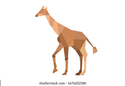 Abstract Geometric Color giraffe Vector Image