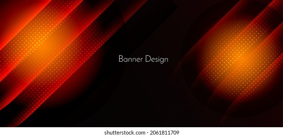Abstract geometric color gradient dotted lines decorative design banner background vector
