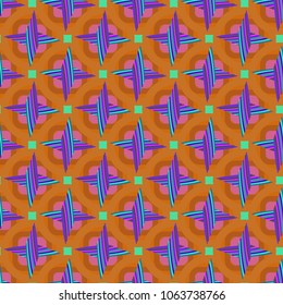 Abstract geometric color seamless pattern for new background.