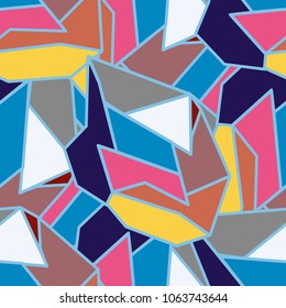 Abstract GEOMETRIC color seamless pattern for new background.