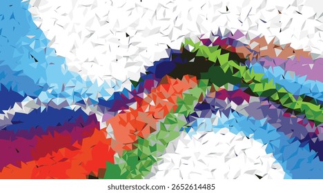 Abstract Geometric Color Splash colorful background
