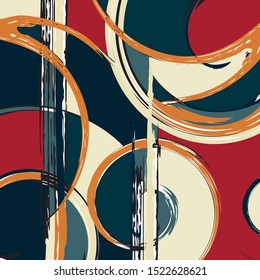 Abstract geometric colored background in the style of graffiti. Qualitative illustration for your design