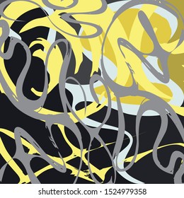 Abstrakter, geometrischer Hintergrund im Stil von Graffiti. Qualitative Illustration für Ihr Design.
