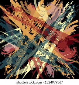 Abstract geometric colored background in the style of graffiti. Qualitative illustration for your design.