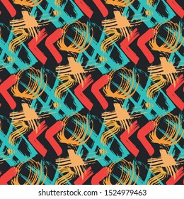 Abstract geometric colored background in the style of graffiti. Qualitative illustration for your design.