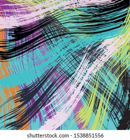 Abstract geometric colored background in the style of graffiti. Qualitative illustration for your design.