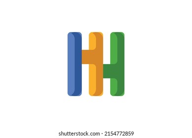 Abstract and Geometric Colored Logo