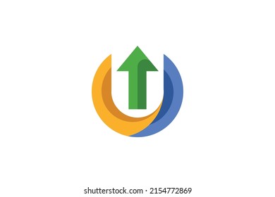 Abstract and Geometric Colored Logo