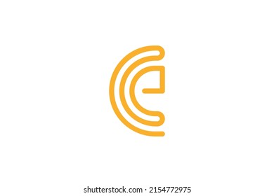 Abstraktes und geometrisches farbiges Logo