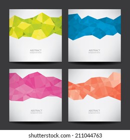 Abstract geometric colorful background.