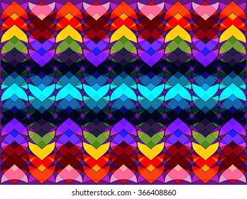 The abstract geometric colorful background