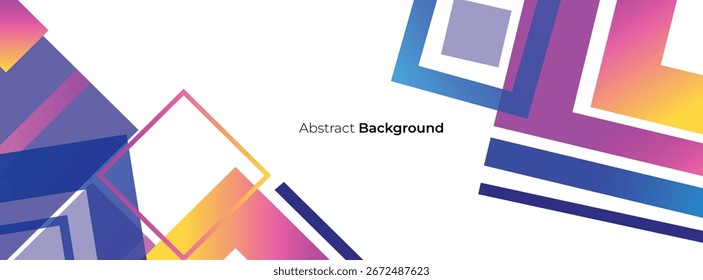 Fondo colorido geométrico Abstractas con círculo, forma de rectángulo y sombra