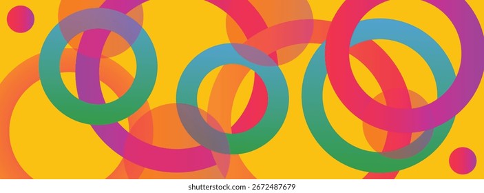 Fondo colorido geométrico Abstractas con círculo, forma de rectángulo y sombra