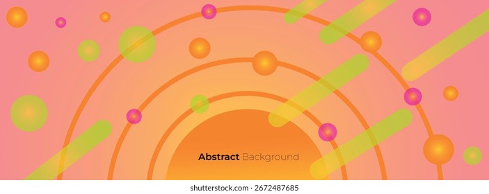Fondo colorido geométrico Abstractas con círculo, forma de rectángulo y sombra