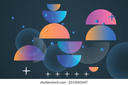 Diseño de fondo colorido geométrico Abstractas para el diseño moderno, carteles imprimibles, Anuncios, diseño de concepto de Plantilla