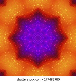 Abstract geometric colorful background of hexagonal forms and grid interconnected. molecular compounds on background mosaic.Vector illustration, graphic design useful for Your design