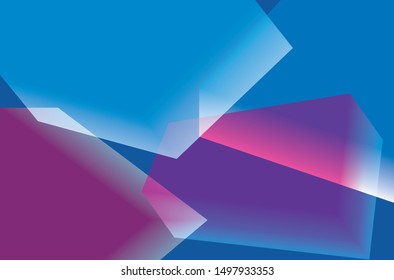 Abstract Geometric Colorful Background High Saturated Gradients Different Geometrical Shapes