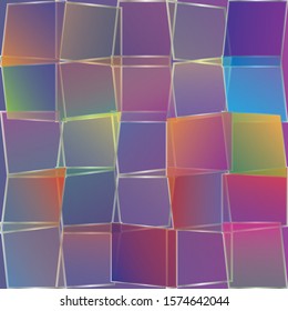 Abstract Geometric Colorful Background. High Saturated Gradients. Different Geometrical Shapes