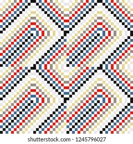 Abstract geometric colorful background, modern design texture. Vector seamless pattern.