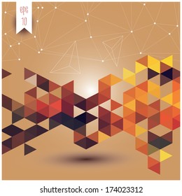 Abstract geometric colorful background, pattern, vector illustration