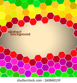 Abstract geometric colorful background from polygons. Vector illustration. Eps 10