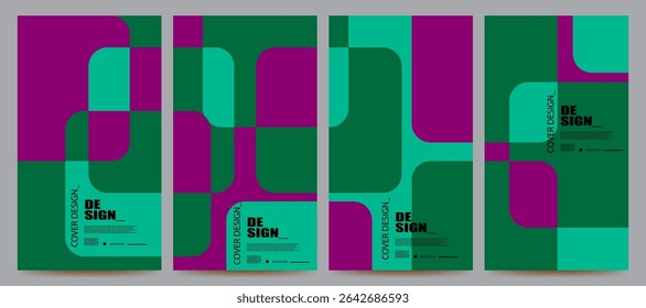 abstract geometric colorful background set design
