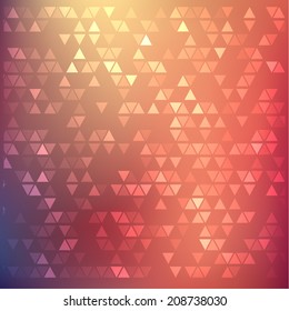 Abstract geometric colorful background with triangles. Vector eps10