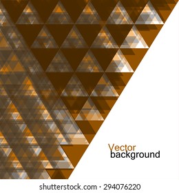Abstract  geometric colorful background from triangles. Vector illustration. Eps 10