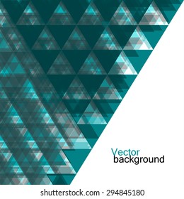 Abstract  geometric colorful background from triangles. Vector illustration. Eps 10