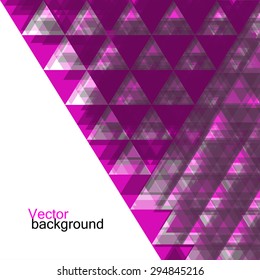 Abstract  geometric colorful background from triangles. Vector illustration. Eps 10