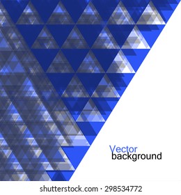 Abstract  geometric colorful background from triangles. Vector illustration. Eps 10