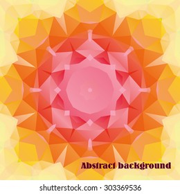 Abstract geometric colorful background from triangles. Vector illustration.