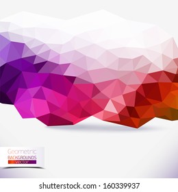 Abstract geometric colorful background. Triangular and Communication Background. Vector Illustration, Graphic Design Useful For Your Design