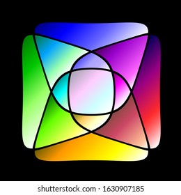 Abstract geometric colorful background. Vector illustration.