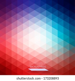 Abstract geometric colorful background. Vector Illustration, Graphic Design Useful For Your Design