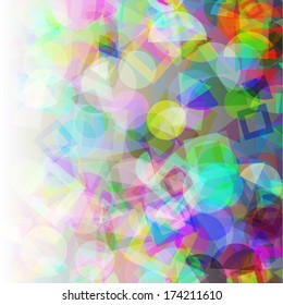 Abstract Geometric Colorful Background. Vector illustration