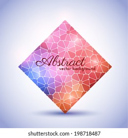 Abstract geometric colorful background. Vector eps10.