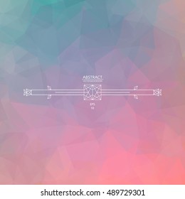 Abstract geometric colorful background.  Vector illustration EPS10. rainbow polygonal background.juicy wallpaper.print rainbow gradient. Background fo hipster.