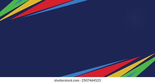 Abstract geometric colorful background with wave and basic shape. Background for international sport tournament in Paris France football basketball