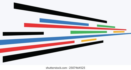 Abstract geometric colorful background with wave and basic shape. Background for international sport tournament in Paris France football basketball