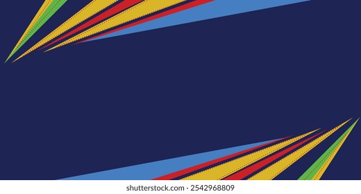 Abstrato fundo colorido geométrico com onda e forma básica. Fundo para o torneio internacional de futebol em Paris França basquete de futebol