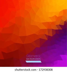 Abstract geometric colorful background.Vector Illustration, Graphic Design Useful For Your Design